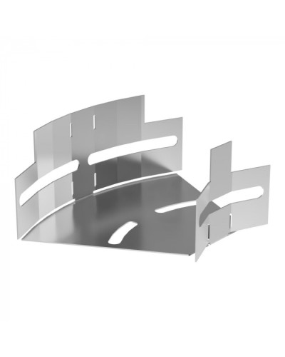 Угол горизонтальный изменяемый 0-45 градусов Стандарт INOX (AISI 304) 100х50 Промрукав (PR16.3584) в Симферополе Аксессуары для лотков Pintop.ru