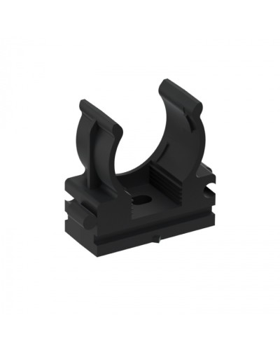 CFQ20 Держатель (клипса) для труб, для монтажного пистолета D20мм, цвет чёрный (50шт) Экопласт (41520BL) в Симферополе Держатели, клипсы, скобы Pintop.ru