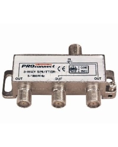 Делитель ТВ х 3 под F разъём 5-1000 МГц (10шт/уп) PROCONNECT 05-6022 в Симферополе Коммутационные изделия Pintop.ru