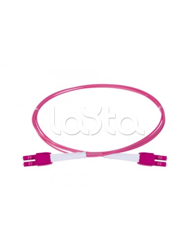 Оптический шнур HD, OM4, 2×50/125, дуплекс LC - дуплекс LC, UNIBOOT PUSH-PULL, 1 м Eurolan (41B-40-LC-LC-01) в Симферополе Патч-корды и пигтейлы Pintop.ru