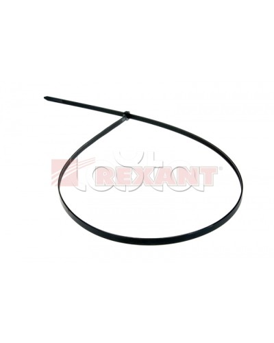 Хомут-стяжка нейлоновый 9х700 мм чёрный (100шт/уп) REXANT 07-0701-9 в Симферополе Стяжки-хомуты Pintop.ru