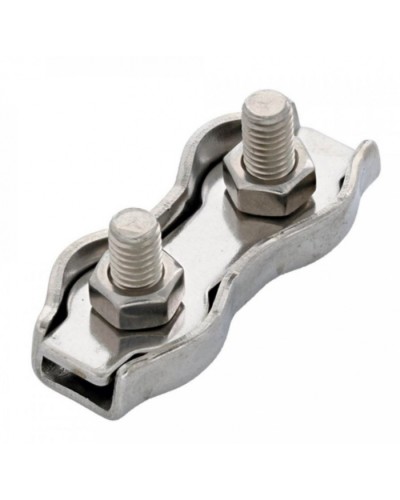 Зажим троса двойной D4мм Duplex (100шт/уп) Промрукав (PR08.3889) в Симферополе Держатели, клипсы, скобы Pintop.ru