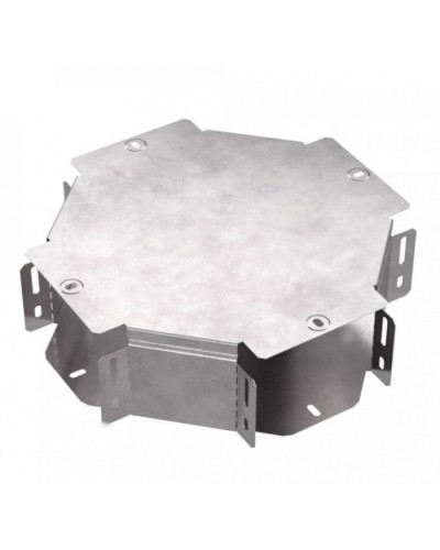 Х-образный ответвитель с крышкой Стандарт 150х100 Промрукав (PR16.0461) в Симферополе Аксессуары для лотков Pintop.ru