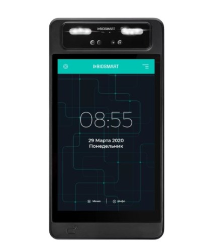 Терминал для биометрической идентификации по геометрии лица BioSmart QUASAR-MFR в Симферополе Контроллеры Pintop.ru