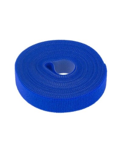 Лента-липучка многоразовая 5 м х 20мм, синяя (1 шт/уп) REXANT 07-7525 в Симферополе Монтажные материалы Pintop.ru