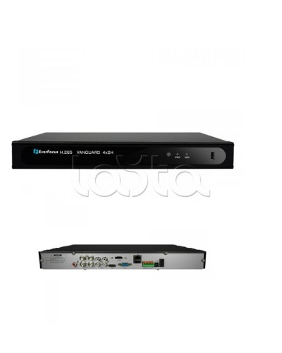 Видеорегистратор 4-канальный EverFocus VANGUARD II 4x2H в Симферополе Видеорегистраторы гибридные Pintop.ru
