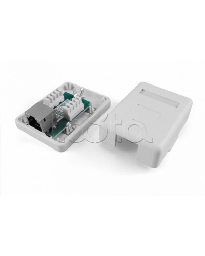 Розетка компьютерная RJ-45(8P8C) Hyperline SB1-1-8P8C-C5e-SH-WH в Симферополе Розетки компьютерные и телефонные Pintop.ru