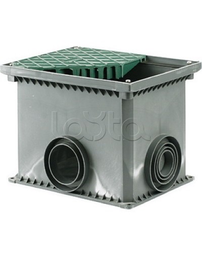 Смотровой переходной колодец без дна для двустенных труб 335х240х255 мм DKC 025003 в Симферополе Распределительные коробки Pintop.ru