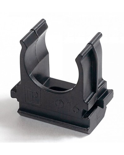 Крепёж-клипса для труб Полистирол черная д16 (100шт/2000шт уп/кор) Промрукав (PR.02716ч) в Симферополе Держатели, клипсы, скобы Pintop.ru