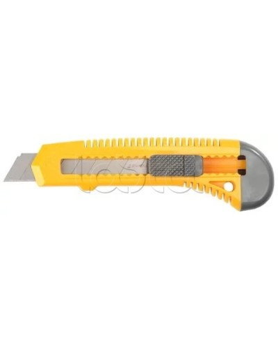 Нож с сегментированным лезвием 18 мм корпус пластик REXANT 12-4903 в Симферополе Аксессуары для кабель-канала Pintop.ru