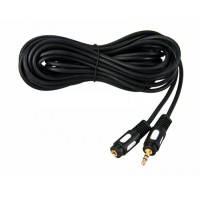 Шнур 3.5 мм штекер стерео - 3.5 мм гнездо стерео 10 м (10шт/уп) REXANT 17-4008