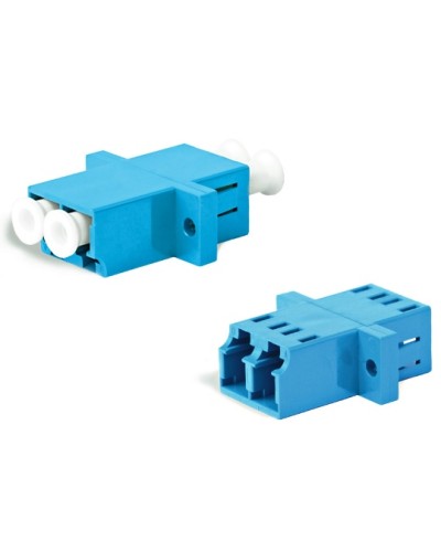 Адаптер оптический проходной LC/UPC-LC/UPC, SM, duplex, корпус пластиковый, синий, белые колпачки LC/UPC-LC/UPC Hyperline FA-P11Z-DLC/DLC-N/WH-BL в Симферополе Проходные адаптеры и розетки оптические Pintop.ru