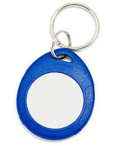 Брелок Mifare IronLogic IL-07 NFC, с кольцом, синий + белый в Симферополе Оптовые идентификаторы Pintop.ru