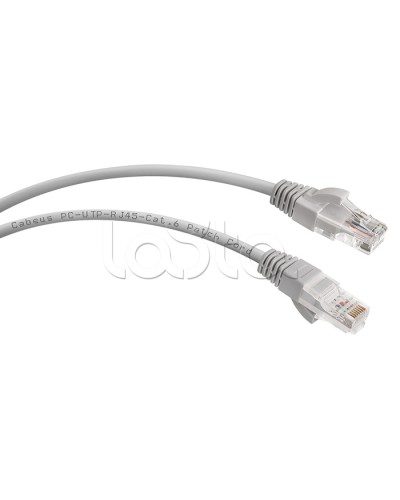 Шнур коммутационный 2xRJ-45/8P8C U/UTP кат.6 (2 м) Cabeus PC-UTP-RJ45-Cat.6-2m в Симферополе Патчкорды (медные) Pintop.ru