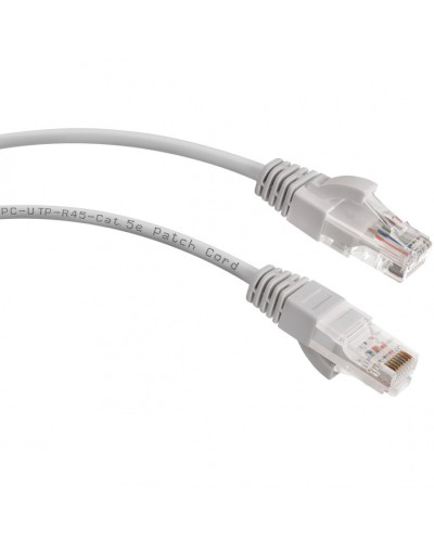 Шнур коммутационный 2xRJ-45/8P8C U/UTP кат.5е (1,5 м) Cabeus PC-UTP-RJ45-Cat.5e-1.5m в Симферополе Патчкорды (медные) Pintop.ru