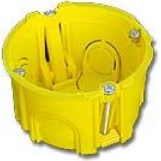 Коробка подрозеточная в стену для суппорта 45x45, желтая TWT TWT-BX45x45-YL