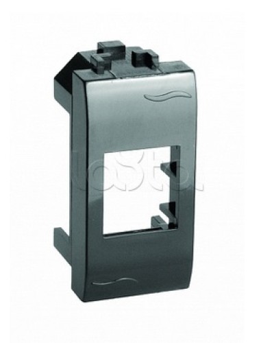 Адаптер для информационных разъемов Keystone, черный, 1мод. DKC (77607N) в Симферополе Аксессуары для стоек и шкафов Pintop.ru