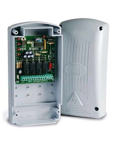 Внешний, двухчастотный, 4-канальный радиодекодер Came 806RV-0020 в Симферополе Запчасти для шлагбаумов и автоматики Pintop.ru