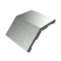Крышка угла вертикального внешнего 45° 400х15 (0,7) для лестничного лотка ПожТехКабель (651-203)
