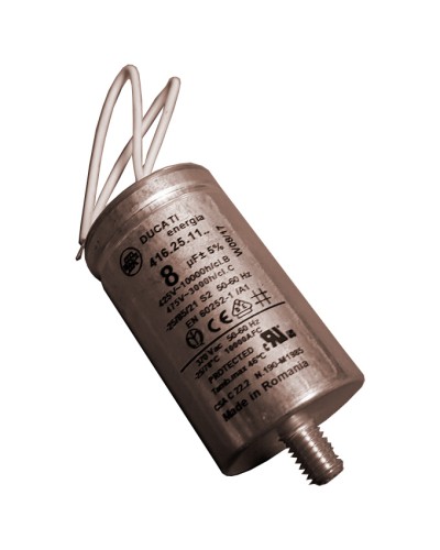 Конденсатор 8 мкФ с гибкими выводами и болтом Came 119RIR339 в Симферополе Запчасти для шлагбаумов и автоматики Pintop.ru