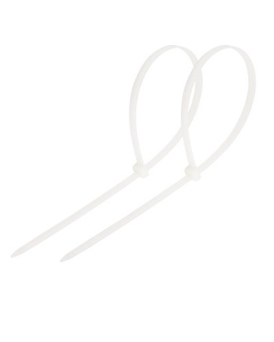 Хомут-стяжка нейлоновый 250x3.6 мм белый (100шт/уп) REXANT 07-0250 в Симферополе Стяжки-хомуты Pintop.ru