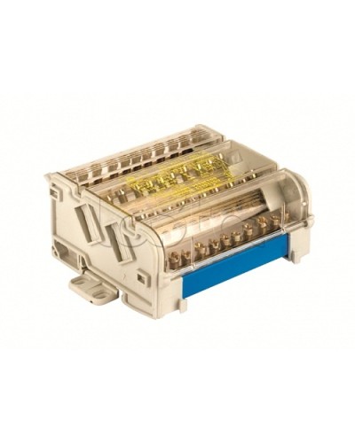 Блок распределительный на DIN рейку 4р 100А, 5х6мм 2х7,5мм. DKC BD10074 в Симферополе Блоки розеток Pintop.ru