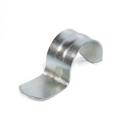 Скоба оцинкованная однолапковая без монтажного отверстия, для трубы D25мм (100шт) Экопласт (43727)