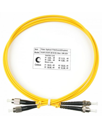 Шнур оптический duplex FC-ST 9/125 sm 1,5м LSZH Cabeus FOP(d)-9-FC-ST-1,5m в Симферополе Патч-корды оптические Pintop.ru
