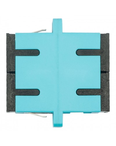 Адаптер оптический проходной SC-SC, OM3, дуплекс (duplex), бирюзовый Datarex DR-541023 в Симферополе Коммутационные изделия Pintop.ru