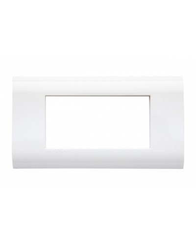 Рамка для модулей 22,5x45,0 мм 4 модуля, белая Eurolan (16M-00-04WT) в Симферополе Комбинированные настенные розетки Pintop.ru