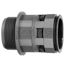 Муфта труба-коробка DN 23 мм, М25х1,5, полиамид, цвет черный DKC PAM23M25N