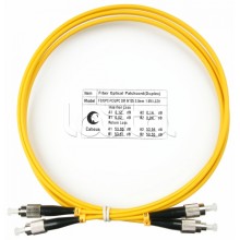 Шнур оптический duplex FC-FC 9/125 sm 1,5м LSZH Cabeus FOP(d)-9-FC-FC-1,5m
