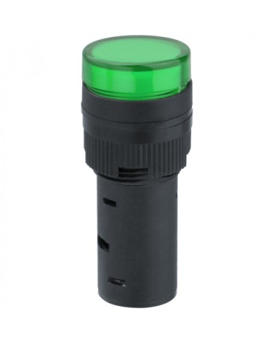 Лампа индикаторная Navigator 82 803 NBI-I-AD16-230-G зеленая d16мм 230В AC/DC в Симферополе Источники света(Лампы) Pintop.ru