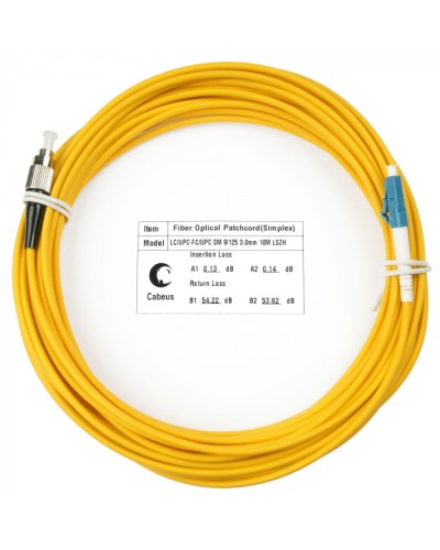 Шнур оптический simplex LC-FC 9/125 sm 20м LSZH Cabeus FOP(s)-9-LC-FC-20m в Симферополе Патч-корды оптические Pintop.ru