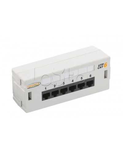 Патч-панель 19, 6xRJ45 NIKOMAX (NMC-WP06UE2-GY) в Симферополе Патч панель Pintop.ru