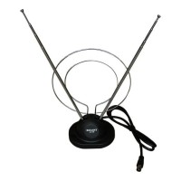 Антенна комнатная телескопическая на подставке «Усы+кольцо», RX-100 REXANT 34-0100