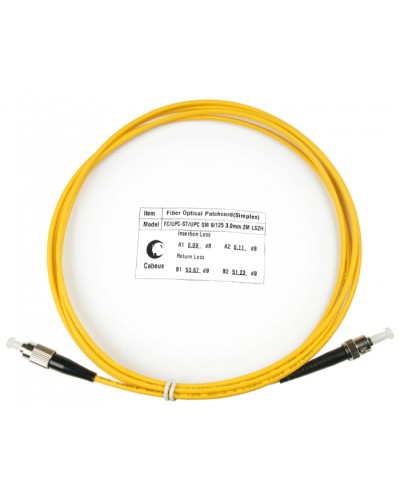Шнур оптический simplex FC-ST 9/125 sm 2м LSZH Cabeus FOP(s)-9-FC-ST-2m в Симферополе Патч-корды оптические Pintop.ru
