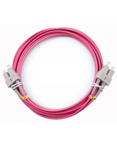Шнур оптический duplex SC-SC 50/125 mm OM4 5м LSZH Cabeus FOP-50-OM4-SC-SC-5m в Симферополе Патч-корды оптические Pintop.ru