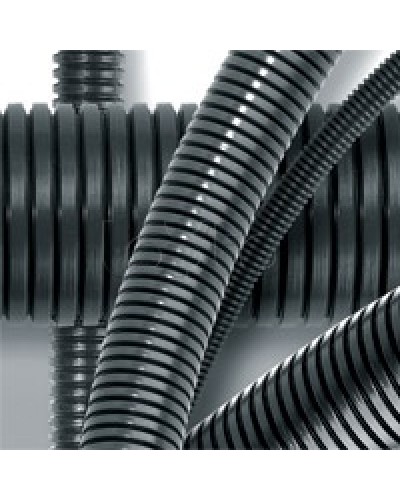 Труба гофрированная DN23мм, ПВ-0, д. вн. 22,6 мм, д. нар. 28,5 мм, полиамид 6 с протяжкой DKC PA612329F0 в Симферополе Труба гофрированная Pintop.ru