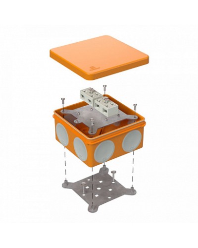 Коробка огнестойкая для о/п двухкомпонентная 60-0300-FR6.0-4-4-Р Е15-Е60 100х100х50 Промрукав (60-0300-FR6.0-4-4-Р) в Симферополе Огнестойкие кабельные линии Pintop.ru