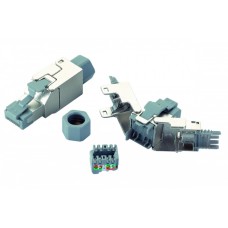 Вилка RJ45 категории 6 FTP для полевой установки Eurolan (13A-F6-03SL)