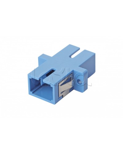 Оптический адаптер OS2, симплекс SC, с фланцами, синий Eurolan (36A-S2-SC-02BU) в Симферополе Проходные адаптеры и розетки оптические Pintop.ru