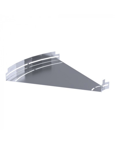 Угол горизонтальный изменяемый 0-45 градусов Стандарт INOX (AISI 316) 500х50 Промрукав (PR16.3629) в Симферополе Аксессуары для лотков Pintop.ru