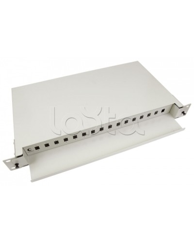 Бокс оптический 19, 1U на 16 SC/2xLC портов Cabeus ODF-19-16-SC в Симферополе Кросс оптический Pintop.ru