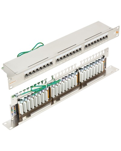 Патч-панель 19, 1U, 24xRJ45 кат.6А NIKOMAX NMC-RP24SA2-1U-MT в Симферополе Патч панель Pintop.ru