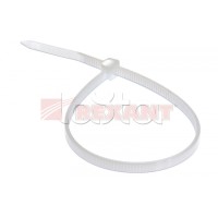 Хомут-стяжка нейлоновый, многоразовый 8x200 мм СКМ-200 белый (100шт/уп) REXANT 07-0209