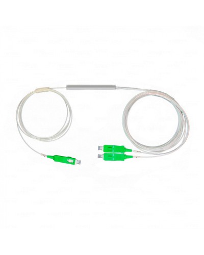 Разветвитель план 1х2 окон SC/APC 9/125 вывод 1,5м буфер 0.9мм 1260/1650 Cabeus (FCT-PLC-1/2-9-SC/A-1.5-0.9) в Симферополе Оптические разветвители (сплиттеры) Pintop.ru