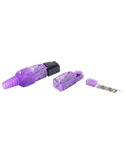 Разъем RJ-45 8P8C Hyperline PLUD-8P8C-S-C6-VL в Симферополе Коннекторы и разъемы Pintop.ru