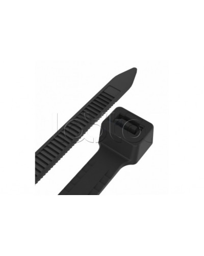 Стяжкa нейлоновая, тройной замок 200 x 4,8 мм, черная (упак.100 шт) REXANT (67-0201-5) в Симферополе Стяжки-хомуты Pintop.ru