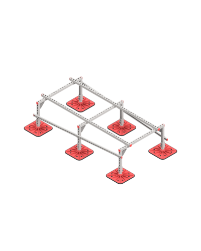Опорная конструкция для установки оборудования TECHNORAPTOR FOOT 1000х2000 тип 2 HD КМ-профиль (KM-TR-F-SSEI-1000-2000-2 HD) в Симферополе Системы видеонаблюдения Pintop.ru